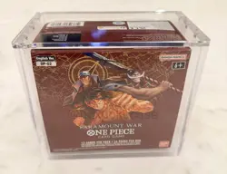 One Piece Booster Box Acrylic Case Magnetic Lid OP-01 BLUE BOTTOM & OP-02 RED - Image 3