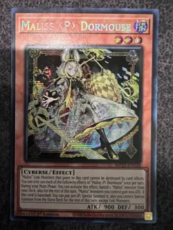 Yugioh Maliss P Dormouse MP25-EN124 Prismatic Secret Rare 1st Edition NM - Image 1