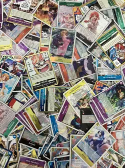2.5LB Lot of Mixed One Piece Cards CCG TCG Trading Cards Incl Holo Cards - Image 3