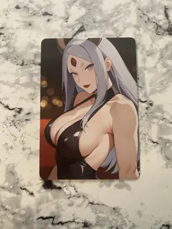 Kaguya Otsutsuki Cute Naruto Double Side Waifu CCG Goddess Story Anime Card - Image 2