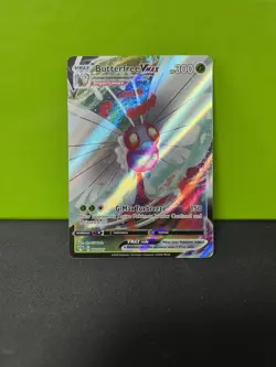 Pokemon TCG Butterfree VMAX Darkness Ablaze Holo Ultra Rare Card 002/189 - Image 1