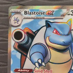 Blastoise ex 184/165 Scarlet & Violet 151 Holo Full Art Pokemon Card - Image 2