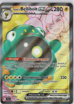Ionos Bellibolt ex 172/159 Pokemon Journey Together Full Art NM Card - Image 1