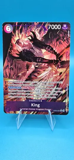 King Alternate Art R EB04-031 The Azure Sea's Seven Foil One Piece Card Game NM - Image 1