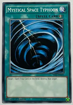 Mystical Space Typhoon YS16-EN025 (NM) Common 1st Edition Yu-Gi-Oh! Card TCG - Image 1