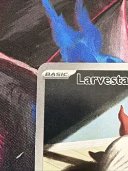 Pokemon TCG Larvesta 196/191 Surging Sparks Illustration Rare Holo NM Card - Image 2