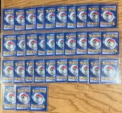 Complete 1999 Pokemon Base Set Trainer & Energy Cards Lot Vintage #70-102 LP/NM - Image 2