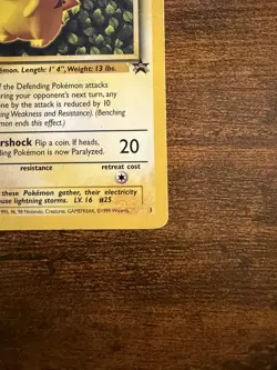 Pikachu - 1 - Pokemon Wizards Black Star Promo Card MP - Image 3