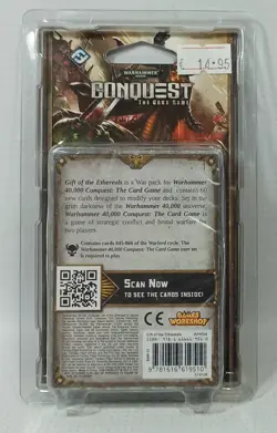WARHAMMER 40K CONQUEST CARD GAME GIFT OF THE ETHEREALS PACK EXPANSION UNUSED - Image 4