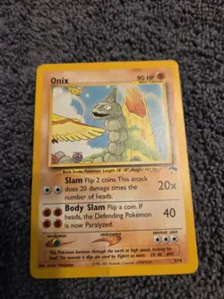 Pokemon Onix Promo Regular Basic Card 90 HP 03/18 Southern Islands 2001 English - Image 1
