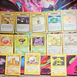Wizards of the Coast Pokemon TCG lot Rare Non Holo Vintage 13 cards - Image 1