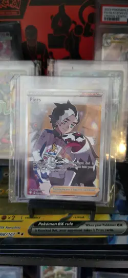 Pokemon TCG Piers Shining Fates Holo Ultra Rare Card 069/072 - Image 1