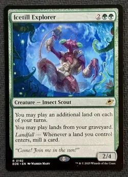 Magic: The Gathering Icetill Explorer 192 Edge of Eternities Rare Green NM - Image 1