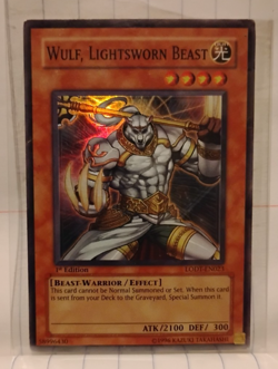 Yu-Gi-Oh Wulf, Lightsworn Beast LODT-EN023 (1ST EDITION) - Image 1
