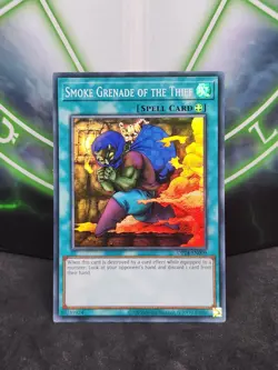 Yugioh Smoke Grenade of the Thief OP14-EN009 Super Rare NM - Image 1