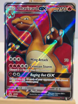 POKEMON Charizard GX SM60 Full Art Black Star Promo Sun & Moon TCG Card - Image 1