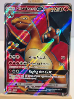POKEMON Charizard GX SM60 Full Art Black Star Promo Sun & Moon TCG Card - Image 2