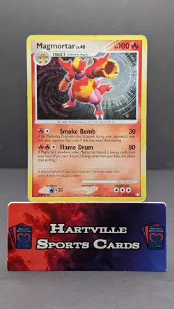 Magmortar 12/123 Holo Rare Mysterious Treasures Pokemon Card - Image 1