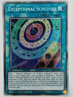 YuGiOh - BLZD-EN054 Exceptional Schedule - Starlight Rare - Image 1