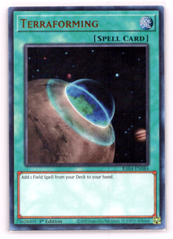Terraforming - RA04-EN084 - Ultra Rare - 1st Edition Yugioh - Image 1