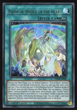 Rainbow Bridge of the Heart - SDCB-EN045 - Ultra Rare - 1st Edition Yugioh - Image 1
