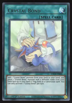 Crystal Bond - SDCB-EN046 - Ultra Rare - 1st Edition Yugioh - Image 1