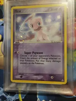2006 Pokemon Mew EX Holon Phantoms Card #111 Holo NM 7 PSA Graded - Image 3