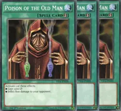yugioh 3x Poison of the Old Man YS14-EN030 COMMON 1AUFLAGE ENGLISCH - Image 1