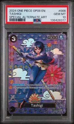 Tashigi OP08 English ST06-006 Special Alternate Art PSA 10 One Piece TCG - Image 1