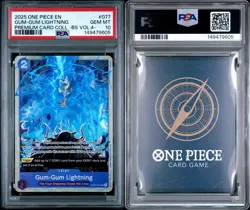 One Piece PSA 10 - Gear 5 Luffy Gum-Gum Lightning OP09-077 Best Selection Vol 4. - Image 3