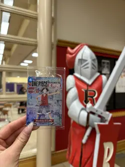 One Piece Monkey D. Luffy US Voyage College Basketball Promo Card SEALED Rutgers - Image 3