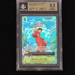 2024 Monkey D Luffy OP07-109 Alt Art Treasure Rare One Piece Two Legends BGS 9.5 - Image 1