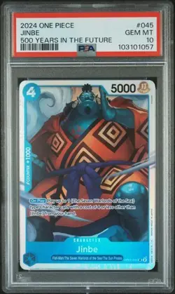2024 ONE PIECE 500 YEARS IN THE FUTURE OP07-045 JINBE PSA 10 - Image 1