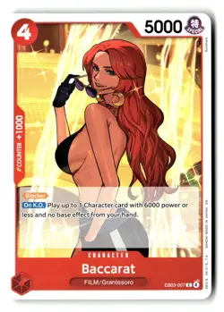 Baccarat EB03-007 Common Extra Booster: One Piece Heroines Edition One Piece NM - Image 1