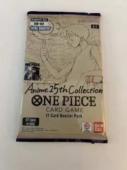 One Piece TCG Extra Booster: Anime 25th Collection (EB-02) English Booster Pack - Image 1