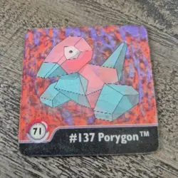 Vintage 1999 Pokemon Artbox Porygon #137 Series One Holographic Mini Cards - Image 1