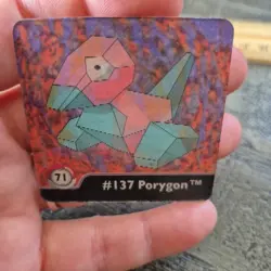 Vintage 1999 Pokemon Artbox Porygon #137 Series One Holographic Mini Cards - Image 2