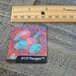 Vintage 1999 Pokemon Artbox Porygon #137 Series One Holographic Mini Cards - Image 4
