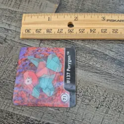 Vintage 1999 Pokemon Artbox Porygon #137 Series One Holographic Mini Cards - Image 5
