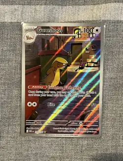 Gumshoos Holo Illustration Rare Secret Rare Card 153/132 Me01: Mega Evolution - Image 1