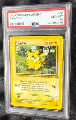 pikachu pokemon card 1999 psa 10 - Image 1