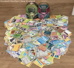 Pokemon TCG Bulk Lot 2 Tins Full of Cards 4lb Collection Holos - Image 1