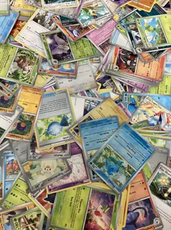 Pokemon TCG Bulk Lot 2 Tins Full of Cards 4lb Collection Holos - Image 2