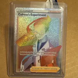 Pokemon TCG Trainer Card Colress’s Experiment #205 Full Art 🌈 Rainbow! - Image 1