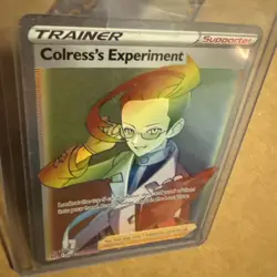 Pokemon TCG Trainer Card Colress’s Experiment #205 Full Art 🌈 Rainbow! - Image 3