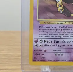 Sabrina's Alakazam - Pokemon TCG 16/132 Gym Challenge Holo Rare Card - Image 4