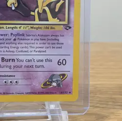 Sabrina's Alakazam - Pokemon TCG 16/132 Gym Challenge Holo Rare Card - Image 5