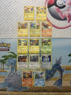Vintage Pokemon Card Lot Holo Pop Series Etc Fire Pichu Bros Pikachu Charmander - Image 1