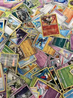 Pokemon TCG Bulk Lot 2 Tins Full of Cards 4lb Collection Holos - Image 4