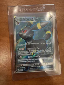 Pokemon Umbreon GX TCG Full Art Holo Card Sun & Moon 142/149 - Image 1